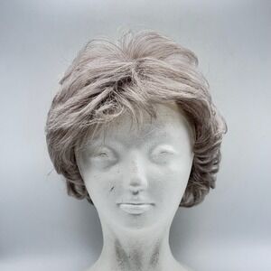 Henry Margu Gray Short Curly‎ Wavy Synthetic Wig 2592